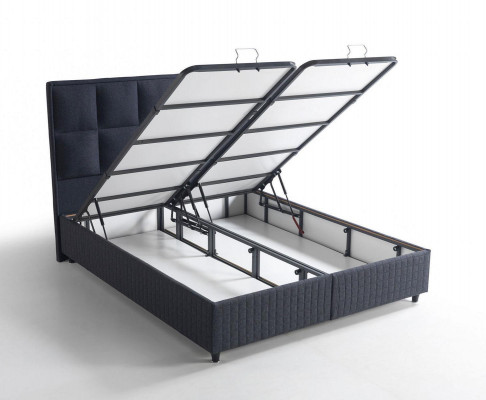 Designerskie Podwójne łóżko Drewno Designerskie łóżko Meble Sypialnia Łóżko Box ze sprężyną