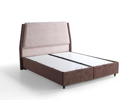 Łóżko Design bed Luxus bed Podkładka Sypialnia Meble Box Spring Brown