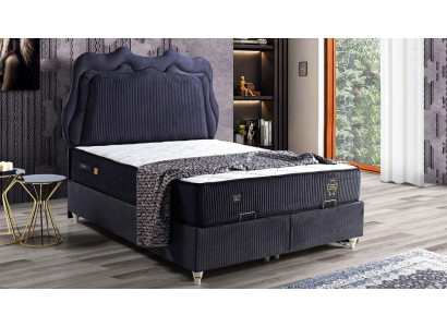 Łóżko Design bed Luxus bed Podkładka Sypialnia Meble Modern Czarny