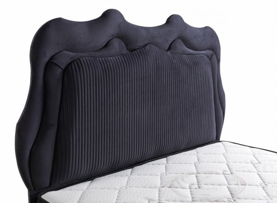 Łóżko Design bed Luxus bed Podkładka Sypialnia Meble Modern Czarny