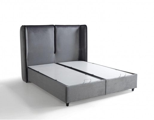 Łóżko Design bed Luxury Box Spring Podkładka Sypialnia Meble New Modern Silver
