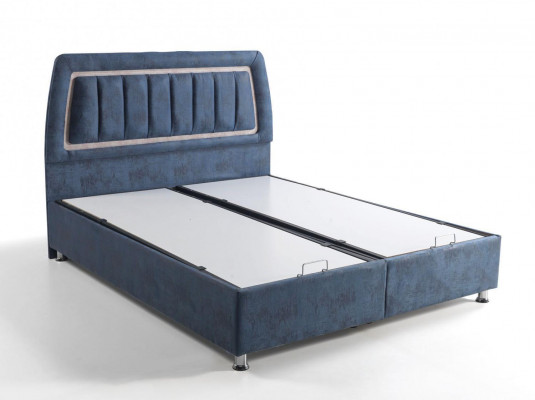 Łóżko Design bed Luxury Podstawa łóżka Podkładka Sypialnia Meble Modern Blue