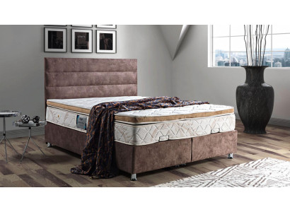 Łóżko Design bed Luxus Podstawa łóżka Podkładka Sypialnia Meble Materiał 160x200