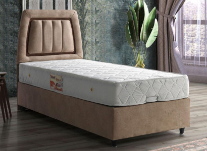 Łóżko Design łóżko Luxury Beżowa Podkładka Sypialnia Meble Modern 90x190 Luxury