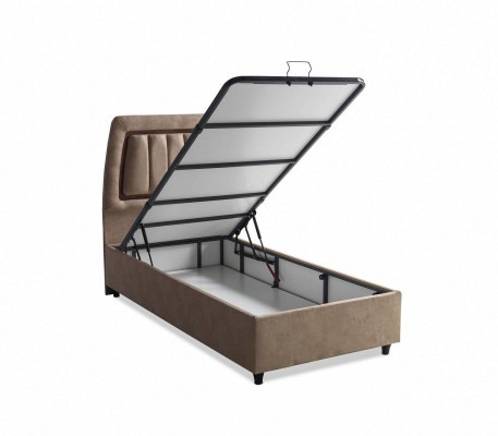Łóżko Design łóżko Luxury Beżowa Podkładka Sypialnia Meble Modern 90x190 Luxury