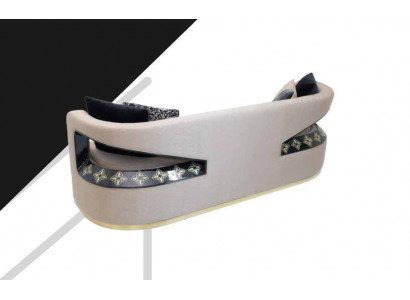 Sofa Kanapa Trzyosobowa 247cm Kanapy Podkładka Włókienniczy Sofa Tkaninowa Meble