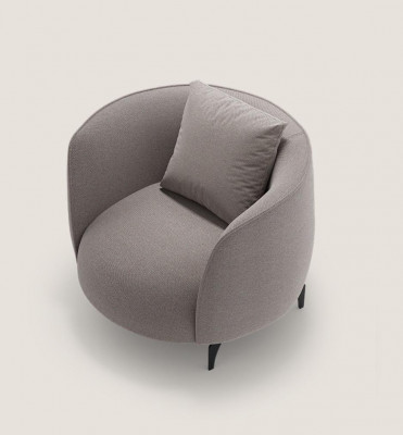 Taupe Modern Fotel Salon Jednomiejscowy Luksusowy Design Podkładka Meble Lounge