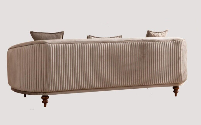 Sofa 3 miejsce do siedzenia Design Sofy Podkładka Modern Siedziba Materiał New Meble Couch