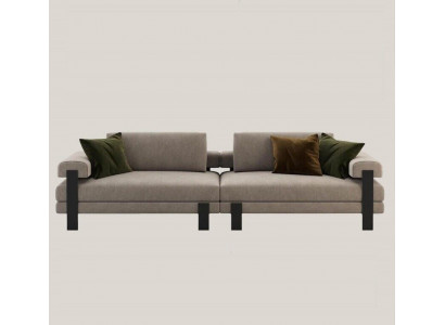 Sofa 2 miejsce do siedzenia Włókienniczy Drewno Modern Sofa Podkładka Couch Design Luxury Nowa