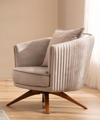 Design Fotel Couch Podkładka Luxury 1 miejsce do siedzenia Włókienniczy Aksamit Jednoosobowy Nowy