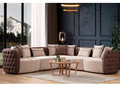 Sofa Meble Żywy krajobraz Luxury Modern Zestaw narożny Narożnikowa kanapa L-form Podkładka