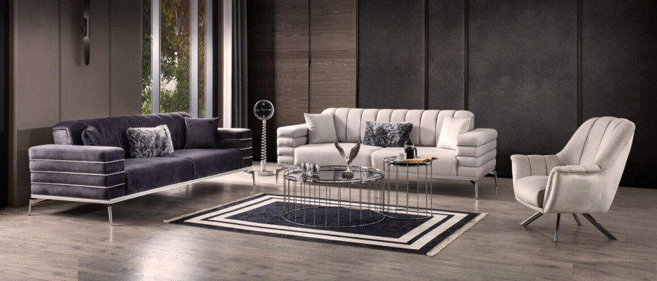 Sofa Aksamit Podkładka Siedziba 3311 Design Sofy Metalowe Ustawić Kanapy Nowe