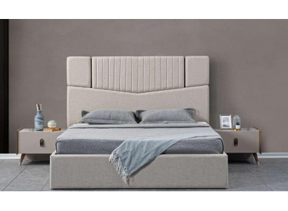 Luksusowe Sypialnia Meble 3szt. Kompletny zestaw Łóżko 2x Szafki nocne design