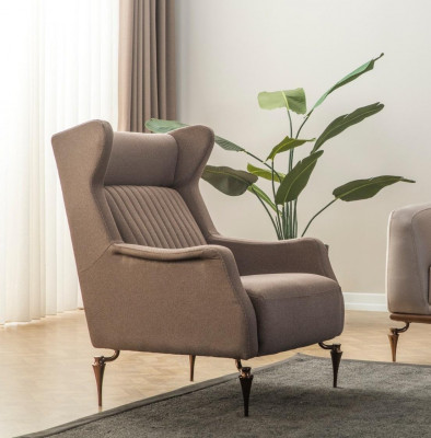 Beżowy Zestaw Sofowy Chesterfield Living Room 3+1 miejsce do siedzenia Luksusowa Kanapa Nowość
