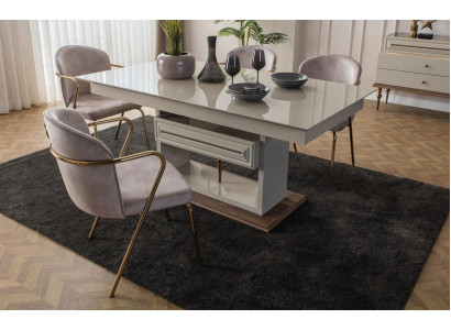 Stół do jadalni Stół obiadowy stoły Nowoczesna jadalnia Designer New Beige