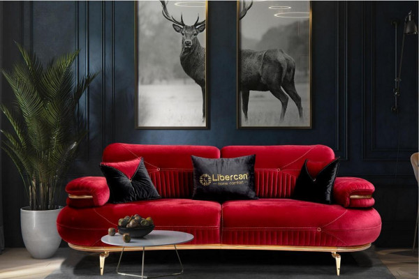 Nowoczesny zestaw mebli do salonu Podkładka Sofa Fotel Modern 3-częściowy