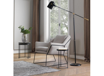 Fotel Single Seater Material EarsFotel miejsce do siedzenia Poliester Szary Salon