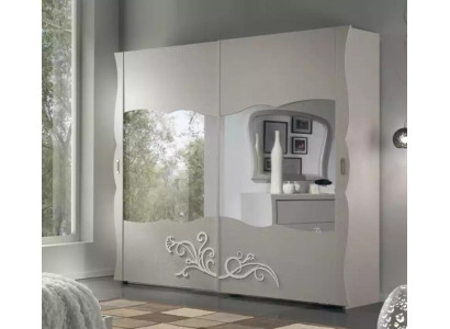 Szafa Szafa Luxury Meble Drewno dla Sypialnia Szary Modern