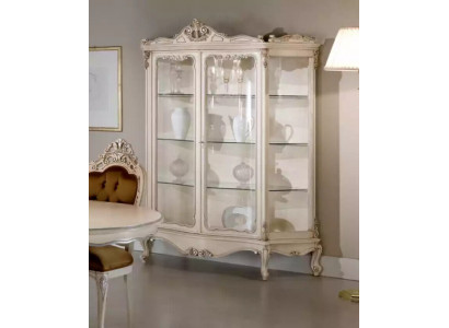 Witryny Szkło Szafa Galota Salon Drewno Kredens Luxury Meble Nowe