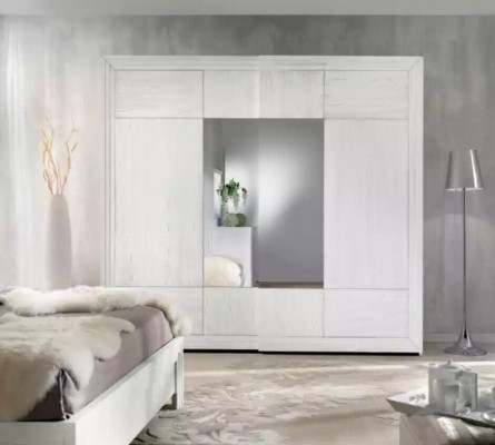Szafa Biały Szafa Drewno Sypialnia Design Nowoczesne Meble Nowe