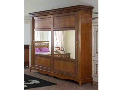 Meble do sypialni Szafa z Lustro Solidne drewno Design Włochy