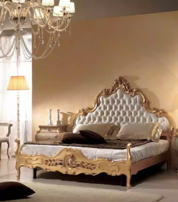 Łóżko Tapicerka Design Luksusowe podwójne łóżka hotelowe Chesterfield 180x200