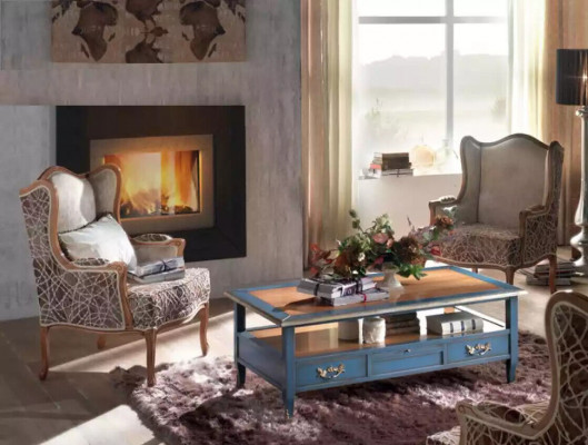 Komplet 2x Fotel salon Tabela sofa luksusowy stolik kawowy boczny 3-częściowy Nowy