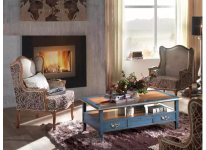 Komplet 2x Fotel salon Tabela sofa luksusowy stolik kawowy boczny 3-częściowy Nowy