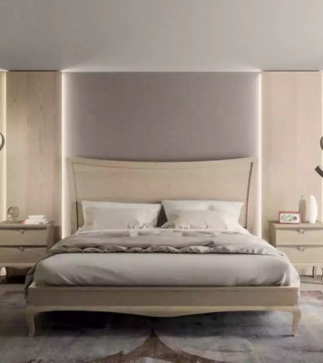 Design Meble Modern Luxury Łóżko 2x Stolik nocny Sypialnia Zestaw 3szt. Nowy