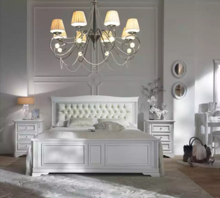 Kompletny Zestaw Sypialnia Łóżko 2x Szafki nocne 3 szt. Designerski luksus
