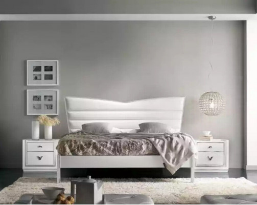 Design Meble Łóżko 2x Szafki nocne 3 szt. Zestaw Sypialnia Luksusowe łóżko Nowość
