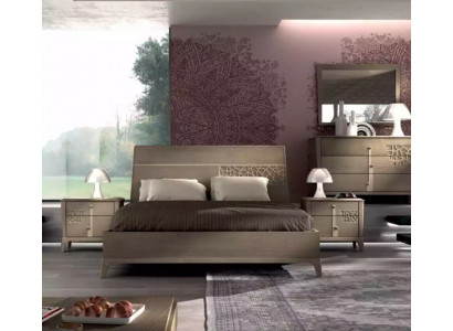 Łóżko Sypialnia Zestawy Designer Luxury Complete 2x Szafki nocne 3 szt.