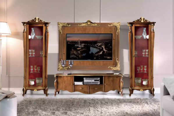 Jednostka ścienna Zestaw 4 sztuki. Salon Galota RTV Półka Luxury Classic Nowy