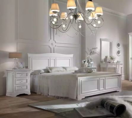 Kompletna Sypialnia Łóżko 2x Szafki nocne 3 szt. Zestawy designerskiego luksusu