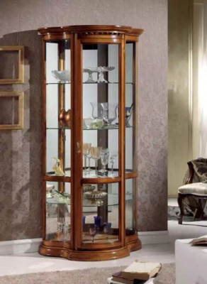 Szafki Drewno Gablota Szkło Szafa Prawdziwe drewno salon Meble Kredens