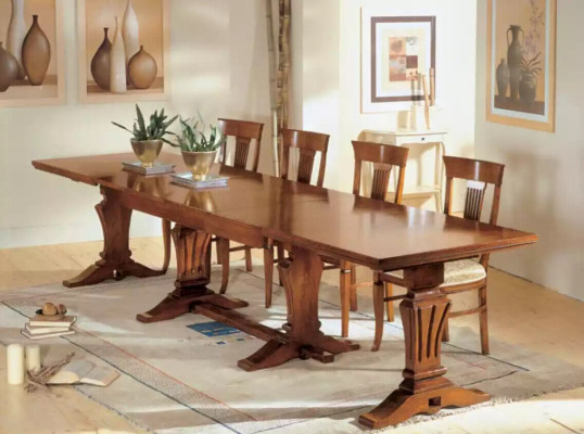 Stół obiadowy Drewno jadalnia Tabela Design Drewno Luxury Meble Classic Nowość
