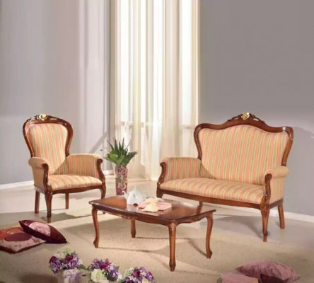 Zestaw sofowy 2 miejsce do siedzenia Set Design Sofa Podkładka Couch Classic Luxury New