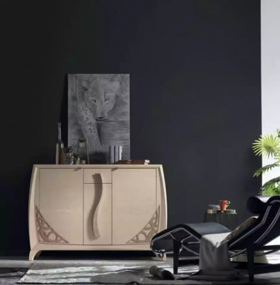 Kredens Komoda Drewno Szafa Beż Meble Komody Salon Nowość