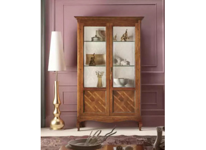 Drewniane Witryny Szafa Gablota Salon Meble Szkło Kredens Luksusowe Nowe