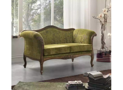 Sofa 2 miejsce do siedzenia Włókienniczy Drewno Podkładka Couch Sofas Design Luxury New Sofa