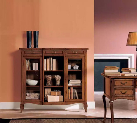 Designerskie Luksusowe Drewno Gablota Szafa Design Kredens Italian Meble