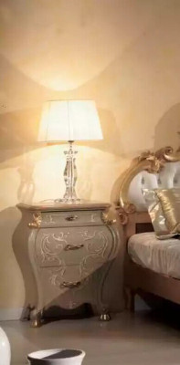 Stolik nocny Konsole Stolik Beżowy Szafki nocne Stoliki boczne Meble