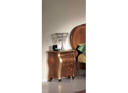 Szafki nocne Stolik nocny Klasyczny Design Meble Drewno Brązowe Stoliki boczne