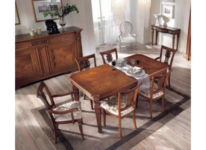 Classic Design Stół obiadowy Tabela Drewno jadalnia Ustaw Brown stoły Nowość