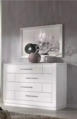 Nowoczesne tablice kredowe 2 sztuki. Zestaw Style Modern Kredens Lustro Italian Meble