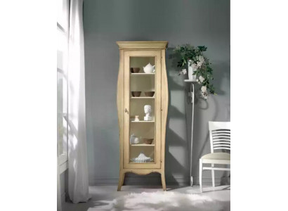 Kredens Luxury Gablota Szkło Szafa Meble Włoskie w Stylu Klasycznym