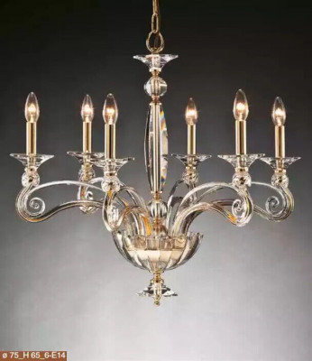 kryształ żyrandol 6x Lampy lampa wisząca Lampa Lampa sufitowa