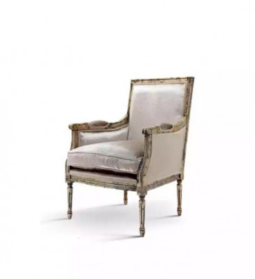 Fotel Sofa 1 miejsce siedzące Sofa Designerska Szara Włókienniczy Sofy Podkładka Drewno Nowe