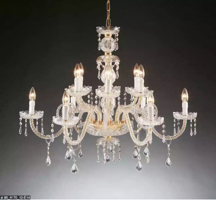 Luksusowa żyrandolowa lampa wisząca z żyrandola kryształowego Lampa sufitowa Modern