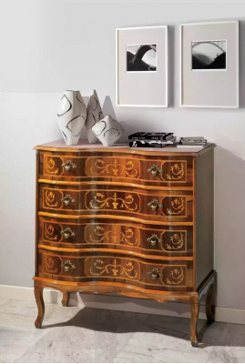 Klasyczne Kredens 4 Szuflady Meble Drewniane do Salonu Sypialnia Nowe